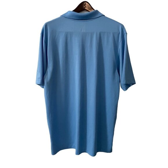 PGA Tour Light Blue Polo Shirt Men's Size Large XL Preppy Classic Moisture Wick - Picture 2 of 8